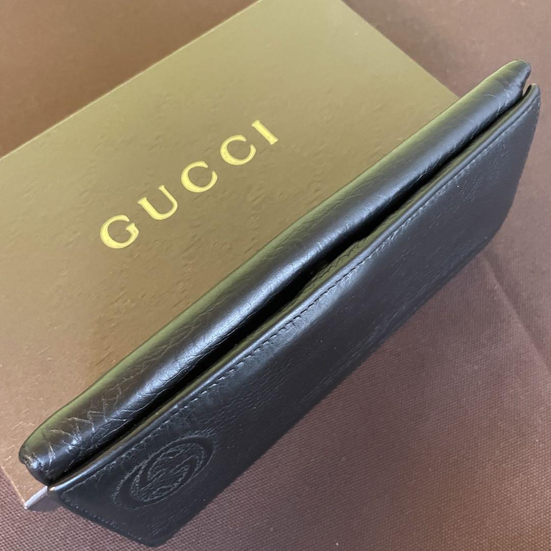在庫処分 半額 長財布 正規品❤️美品⭐️グッチ Gucci 二つ折りロング 男女 小物