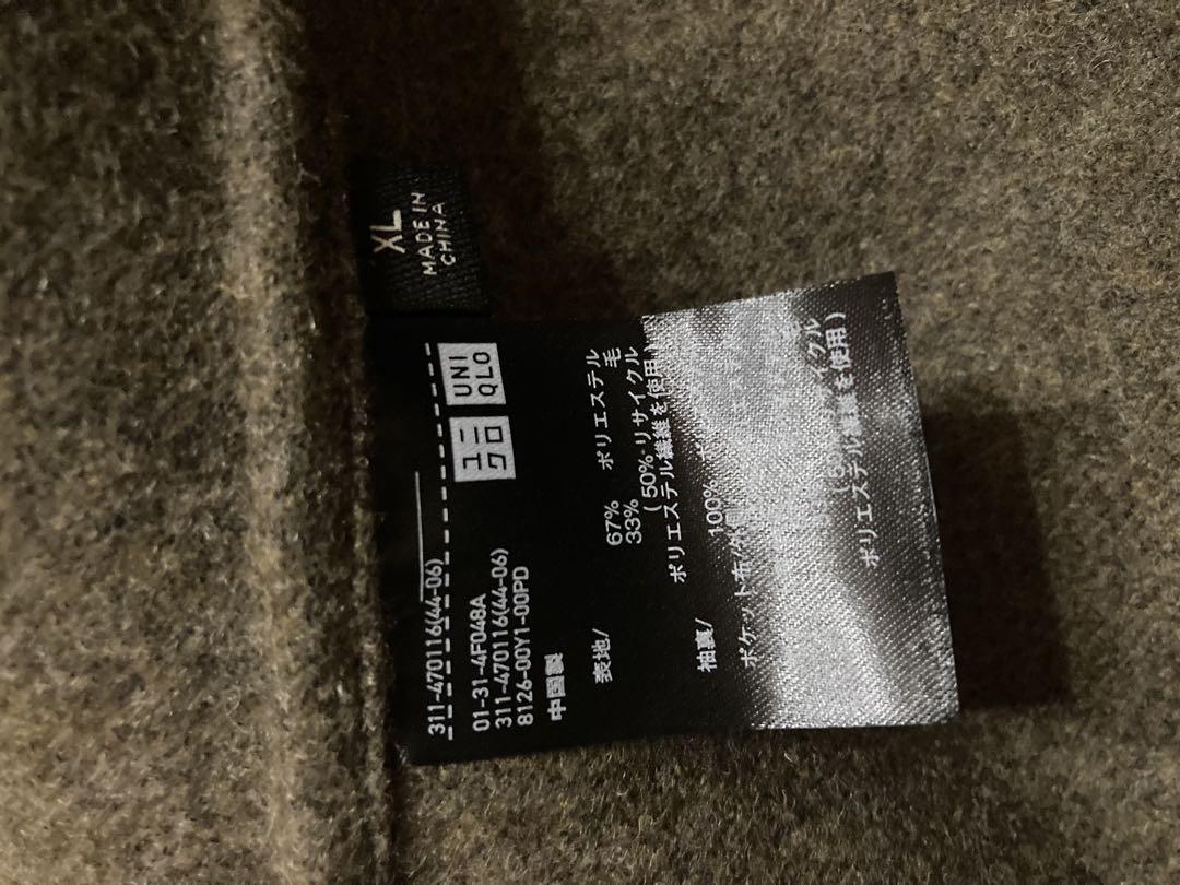 UNIQLO ダブルフェイスコート XL ブラウン