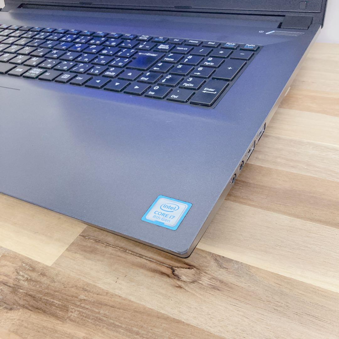 ご自宅用限定お買い得品 6コア/17インチ】バッテリー良好 ノート 8750H i7 第8世代 Windowsノート本体