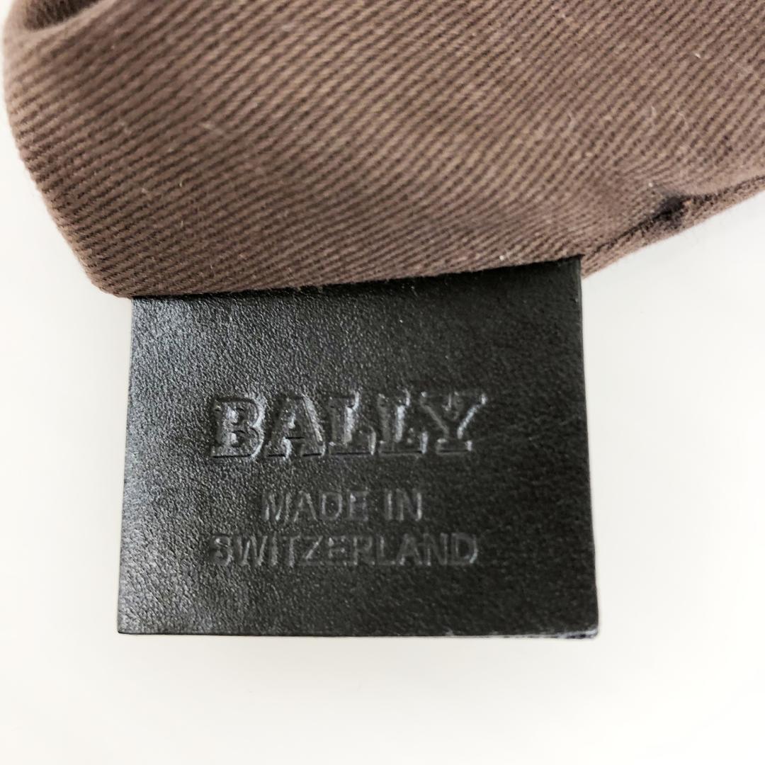 【美品】BALLY バリー ショルダーバッグ斜め掛け★ナイロンキャンバス　レザー