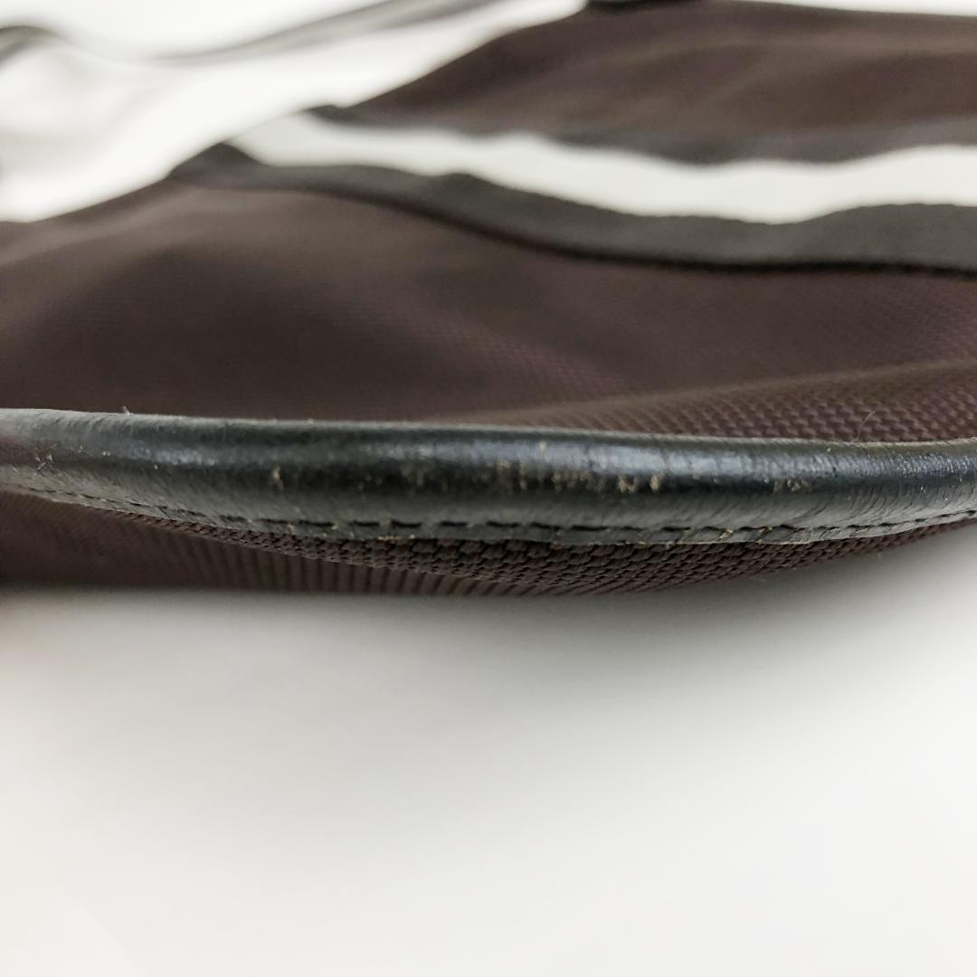 【美品】BALLY バリー ショルダーバッグ斜め掛け★ナイロンキャンバス　レザー