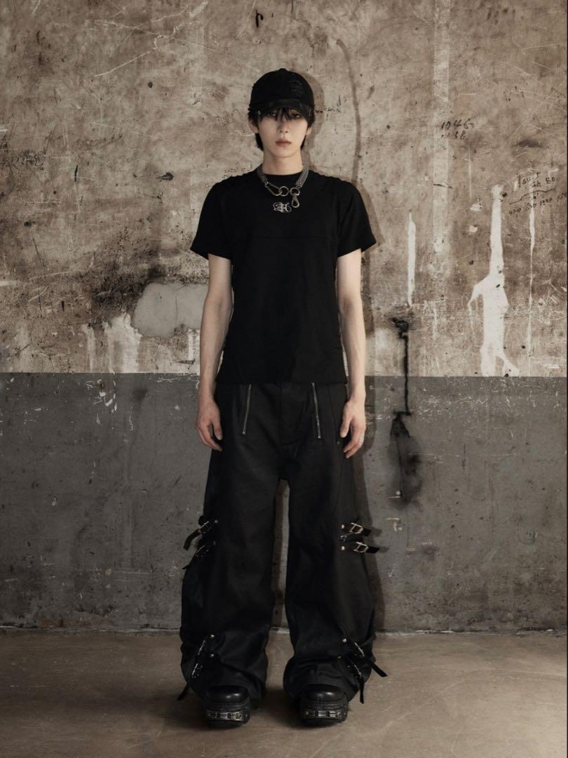 Rosen Kreuz】LONGBELTFLARECARGOPANTS