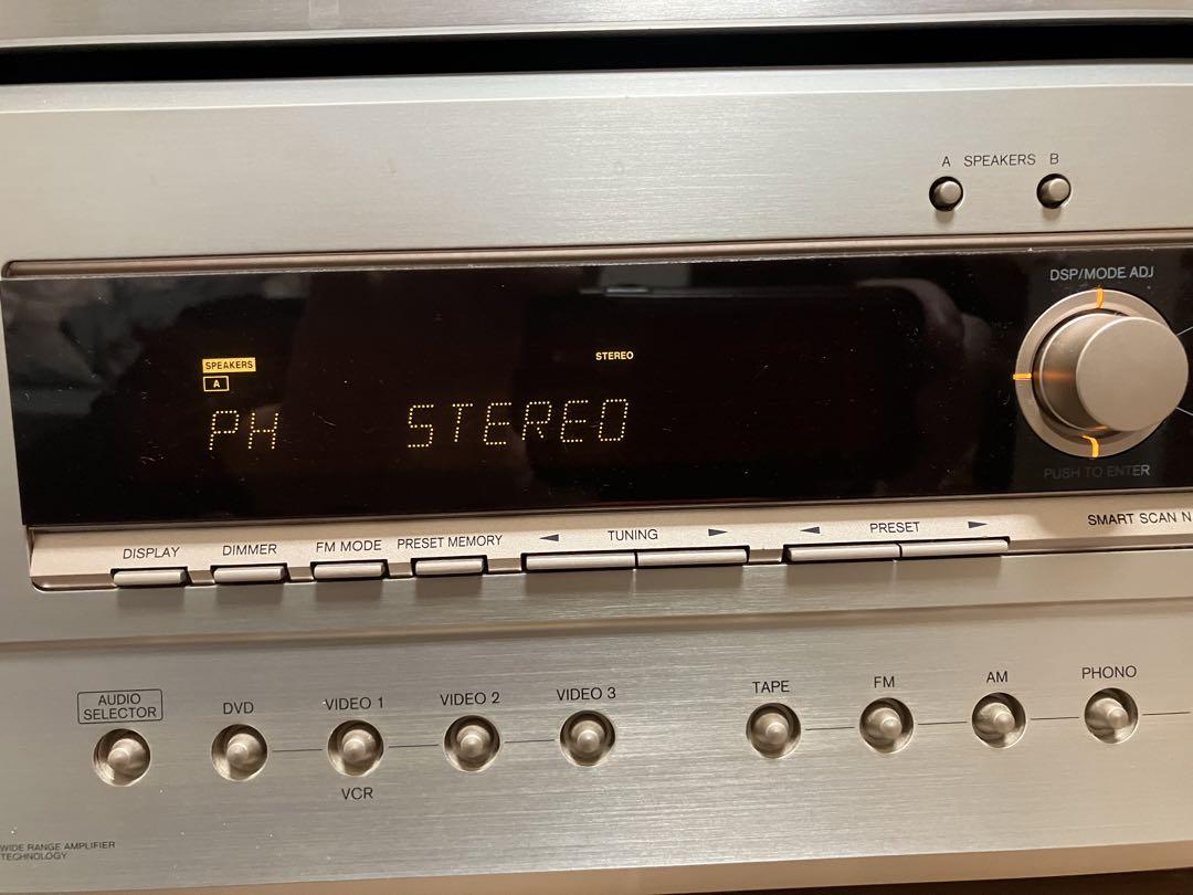 【動作品】ONKYO・TX-DS595／AVレシーバー・ワイヤレスリモコン付き