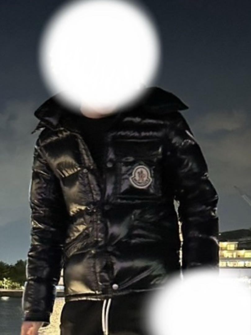 MONCLER 正規 黒 フード付きダウンジャケット