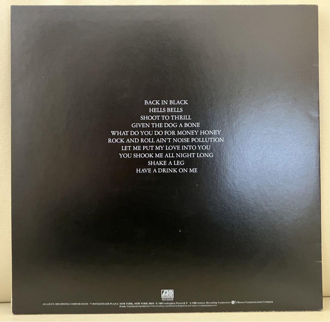 AC/DC Back in Black アナログLPレコード 国内オリジナル盤