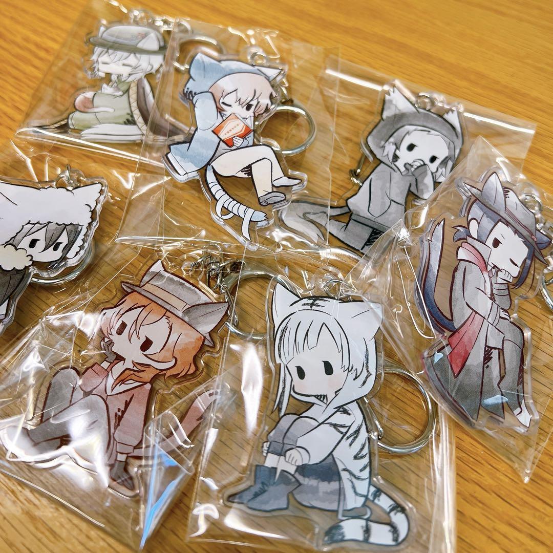 文豪ストレイドッグス レトロちっくアクリルキーホルダー ねこ