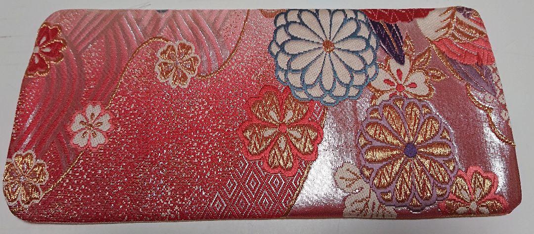 最終価格❤帯リメイクリュック❤オシドリとお花❤ピンク&水色