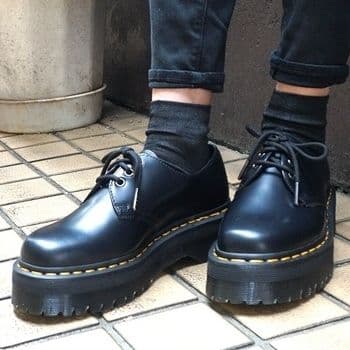 【極美品】Dr.Martens 1461QUAD UK5 黒 厚底 JADON 【極美品】Dr.Martens 1461QUAD UK5 黒 厚底 JADON