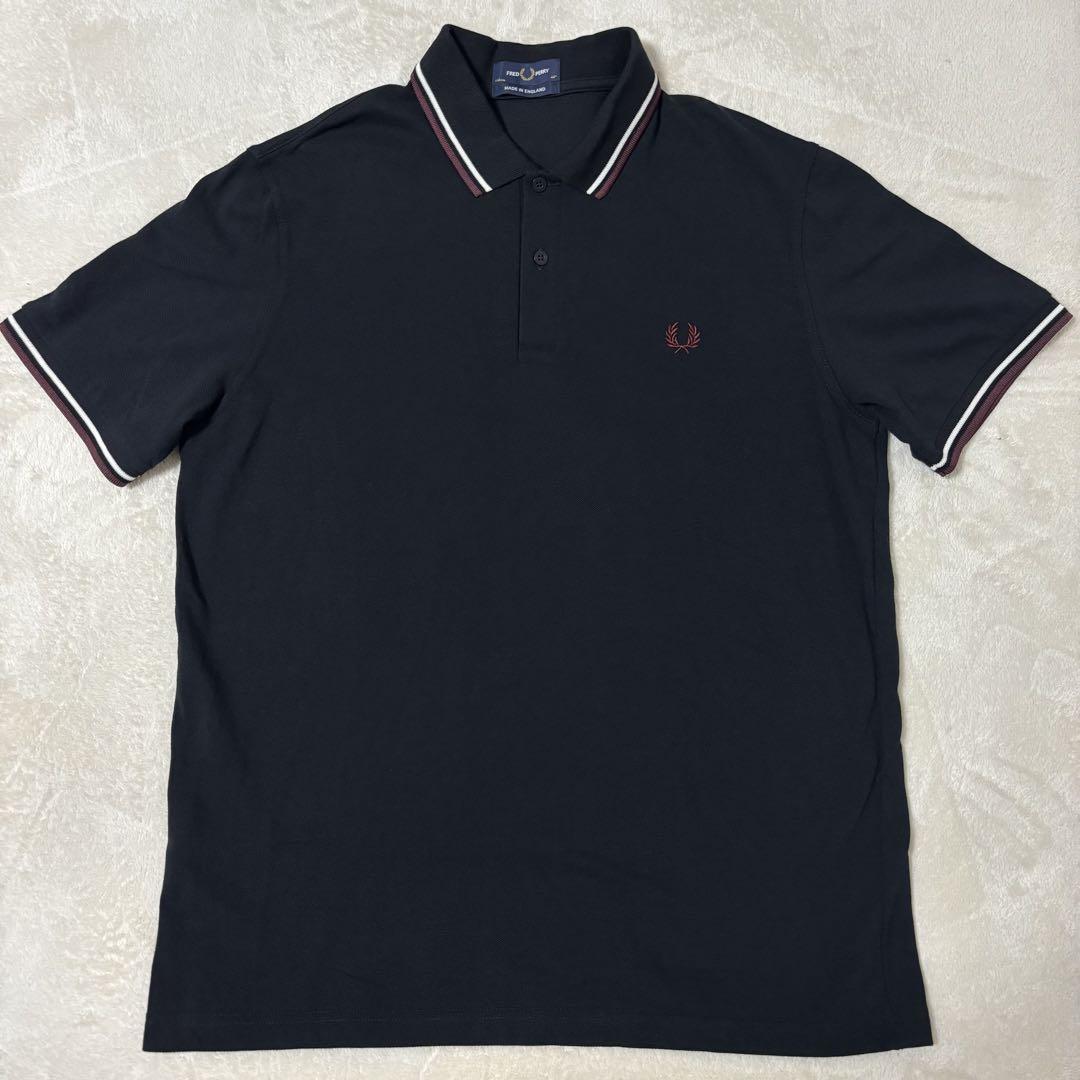 ビッグサイズ ！ FRED PERRY M12 ポロシャツ　イングランド製