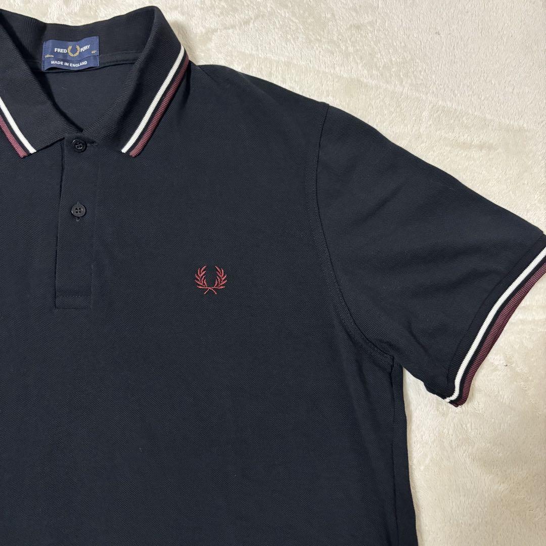 ビッグサイズ ！ FRED PERRY M12 ポロシャツ　イングランド製