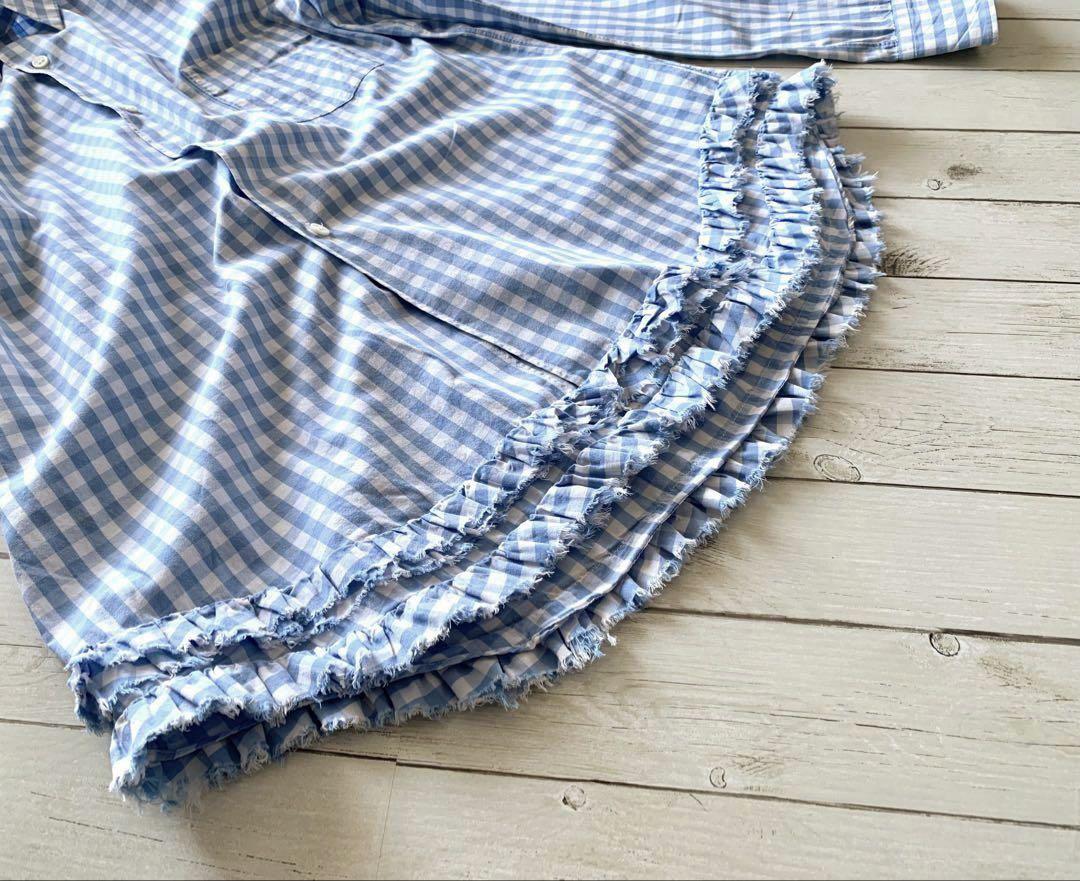COMME des GARCONS GIRL　チェック フリル シャツ