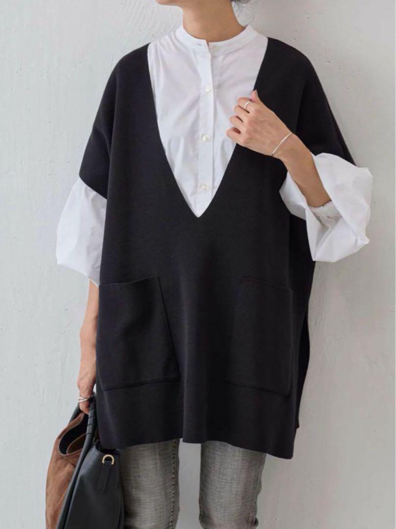 【美品】BEARDSLEY ビアズリー   Vネックニットベスト