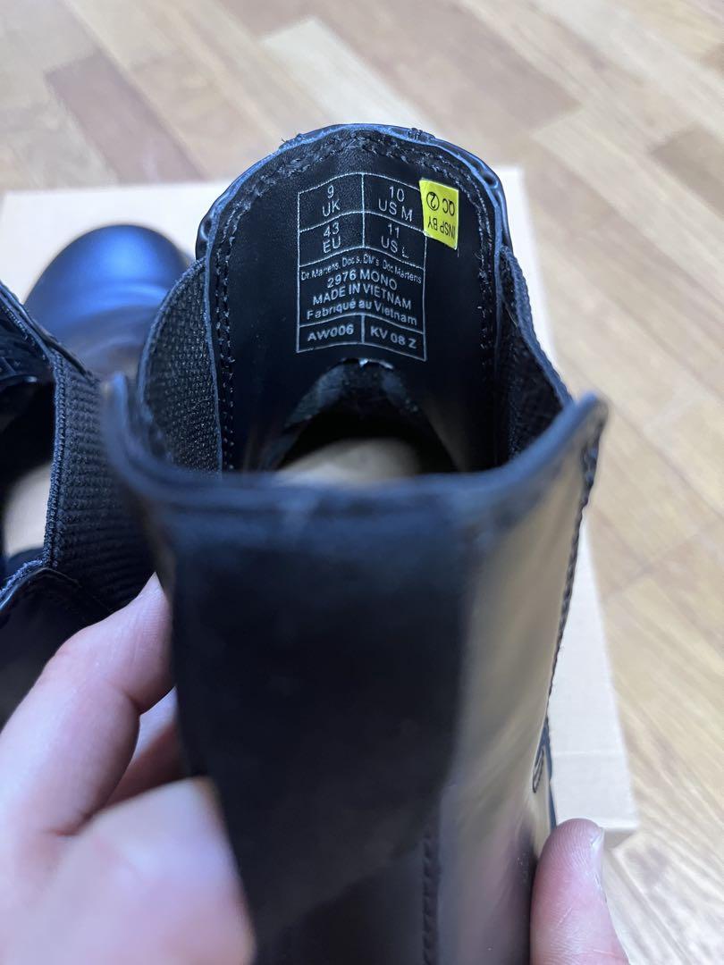 Dr.Martens 2976MONO チェルシーブーツ 27.5㎝サイドゴア