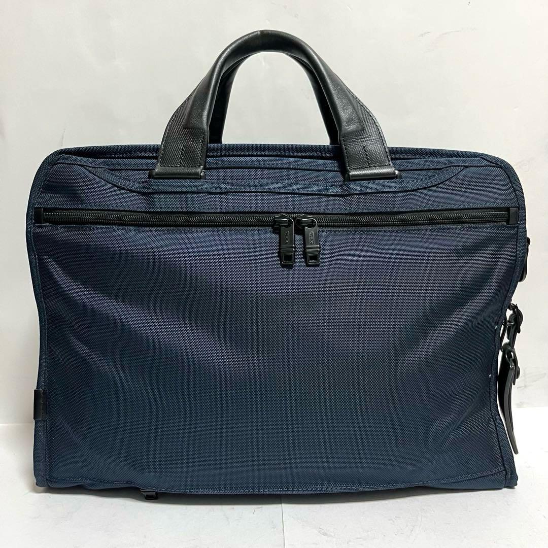 【美品】TUMI × SHIPS 26108NVS2E ビジネスバッグ ネイビー TUMI トゥミ ビジネスバッグ 26108NVS ALPHA Ballistic Business