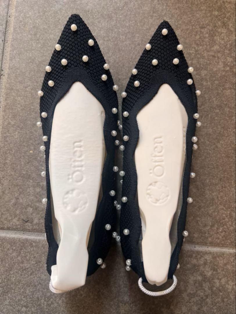 Öffenオッフェンscallop pearls patternBLACK 39