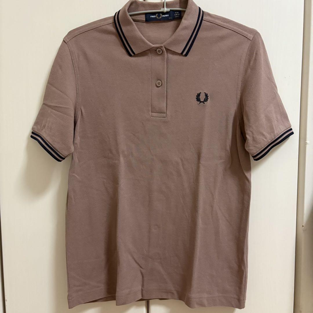 FRED PERRY ピンク ポロシャツ UK 8 FRED PERRY ピンク ポロシャツ 半袖 UK8 - メルカリ