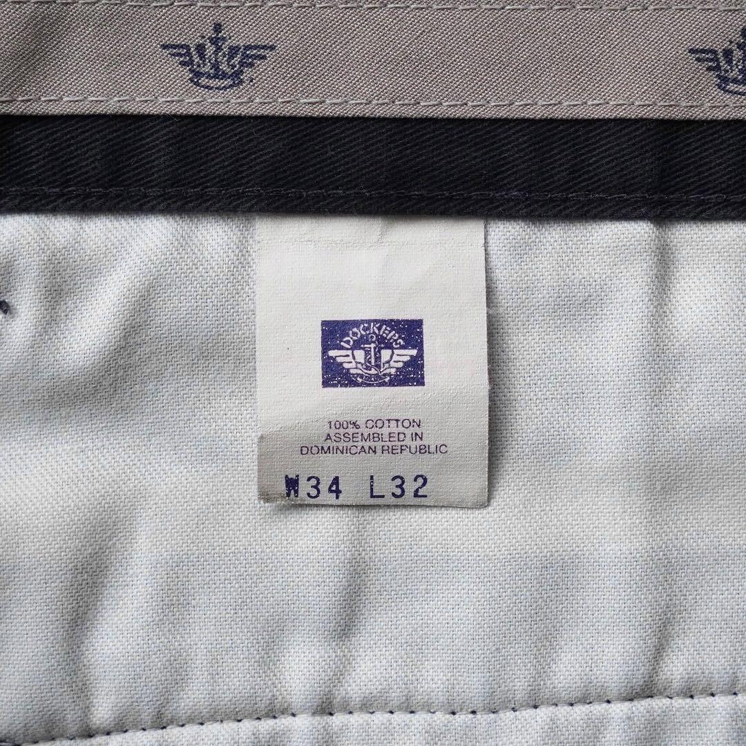 90s DOCKERS ツータック ルーズチノ スラックス ブラック