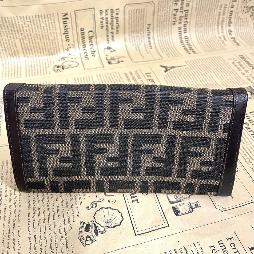 フェンディ ズッカ 長財布 キャンバス FENDI 財布
