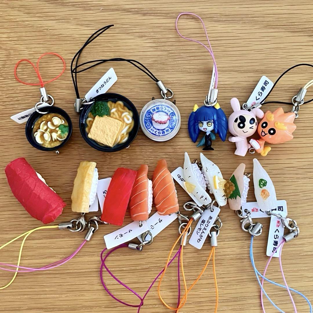 ミニチュア　ストラップ　まとめ売り　くら寿司　きつねうどん　キッコーマン　十勝 くら寿司 ビッくらポン 寿司 うどん ミニチュア 食品サンプル 14