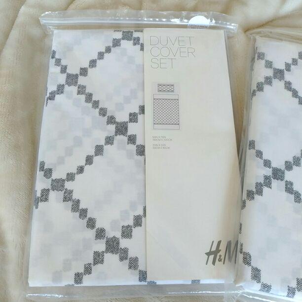 H&M シングル掛け布団カバー 枕カバーセット