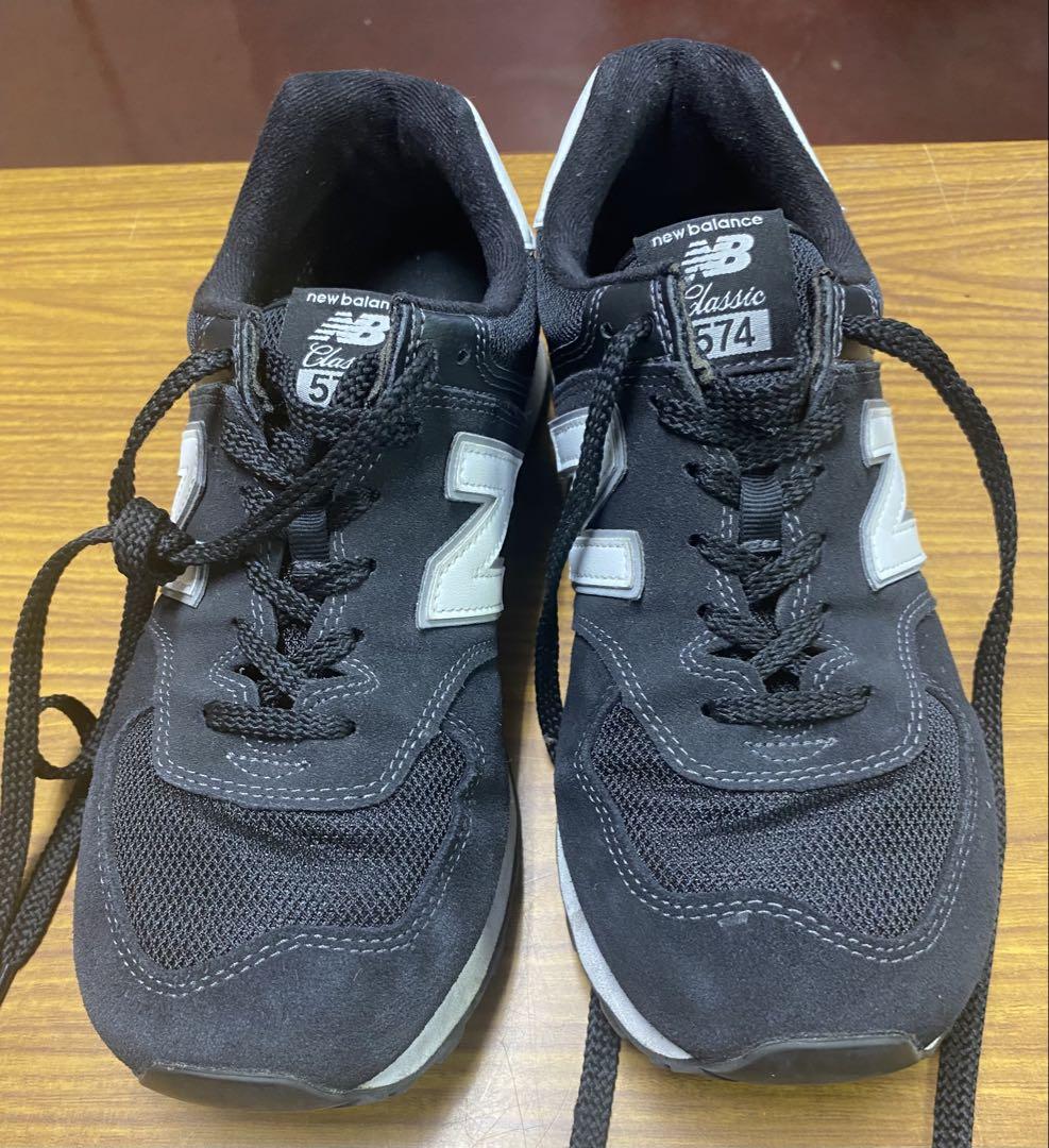 New Balance 574 ブラック スニーカー NEW BALANCE ML574オールブラック スニーカー ユニセックス (New