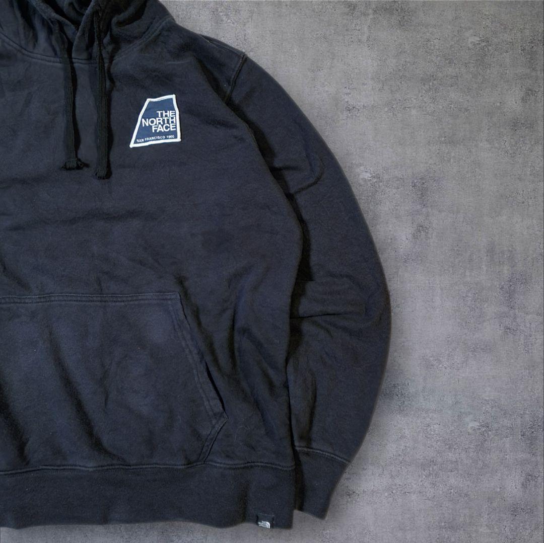 【THE NORTH FACE】極フェードプルオーバーフーディ黒無地ソリッドL