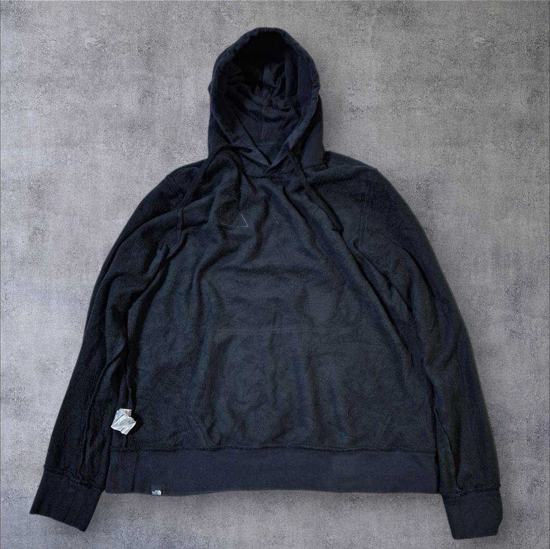 【THE NORTH FACE】極フェードプルオーバーフーディ黒無地ソリッドL
