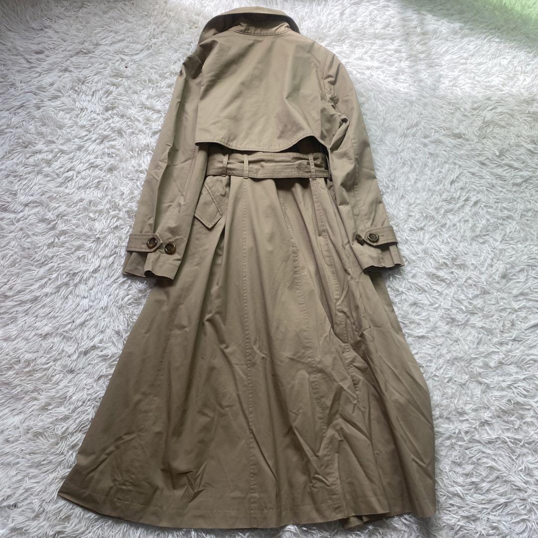 美品✨ハーリップトゥ トレンチコート 秋服 ロングコート フリル ウエストリボン