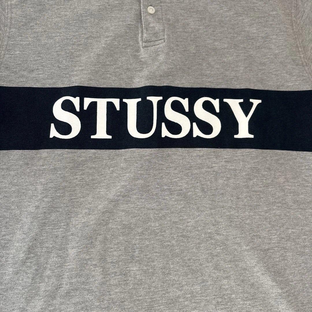 OLD STUSSY オールドステューシー ポロシャツ Mサイズ グレー