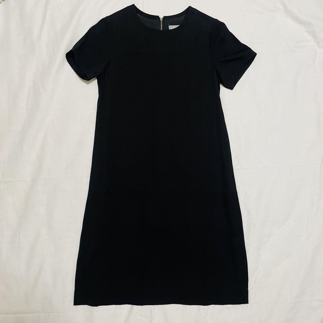 【美品】theory luxe セオリーリュクス シンプル　黒ワンピース M
