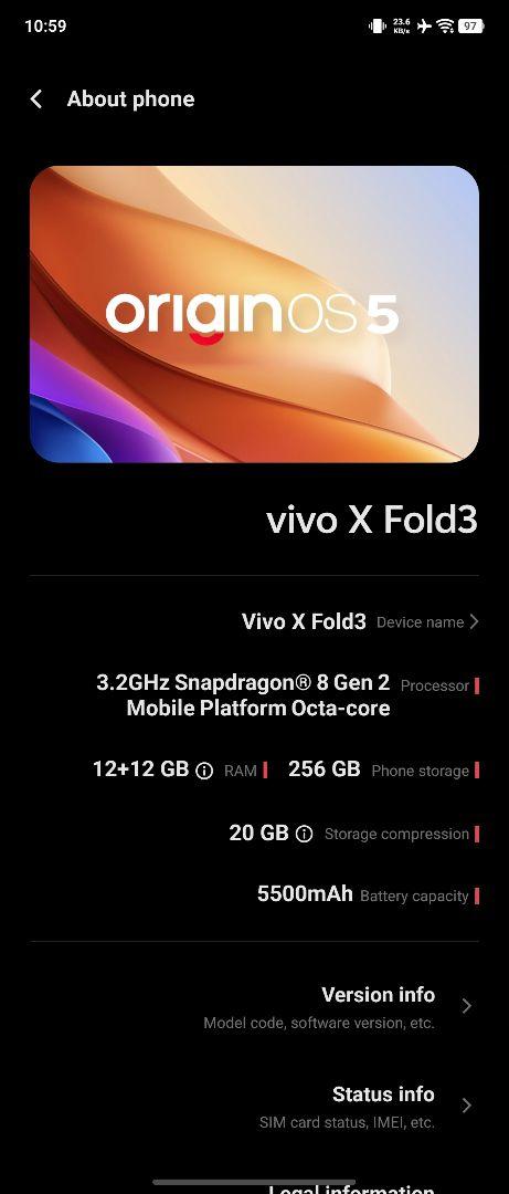 Vivo x fold 3 中国版　訳あり