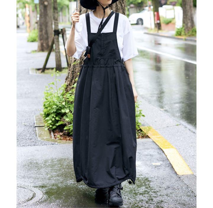 完売品　nagonstans クロスバルーンサロペskirt 黒