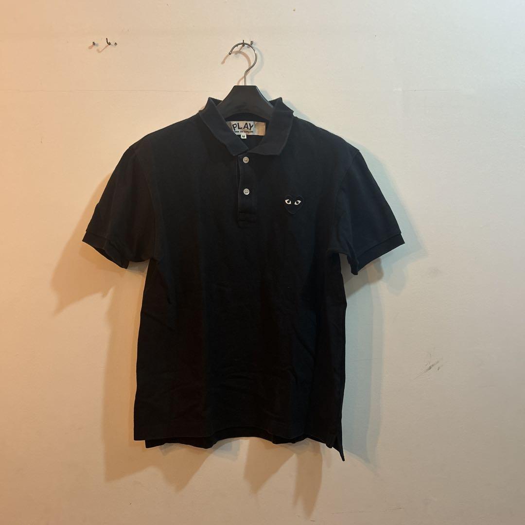 Comme Des Garcons Play 黒ポロシャツ Comme Des Garçons Play ハートロゴ ポロシャツ 通販 - FARFETCH