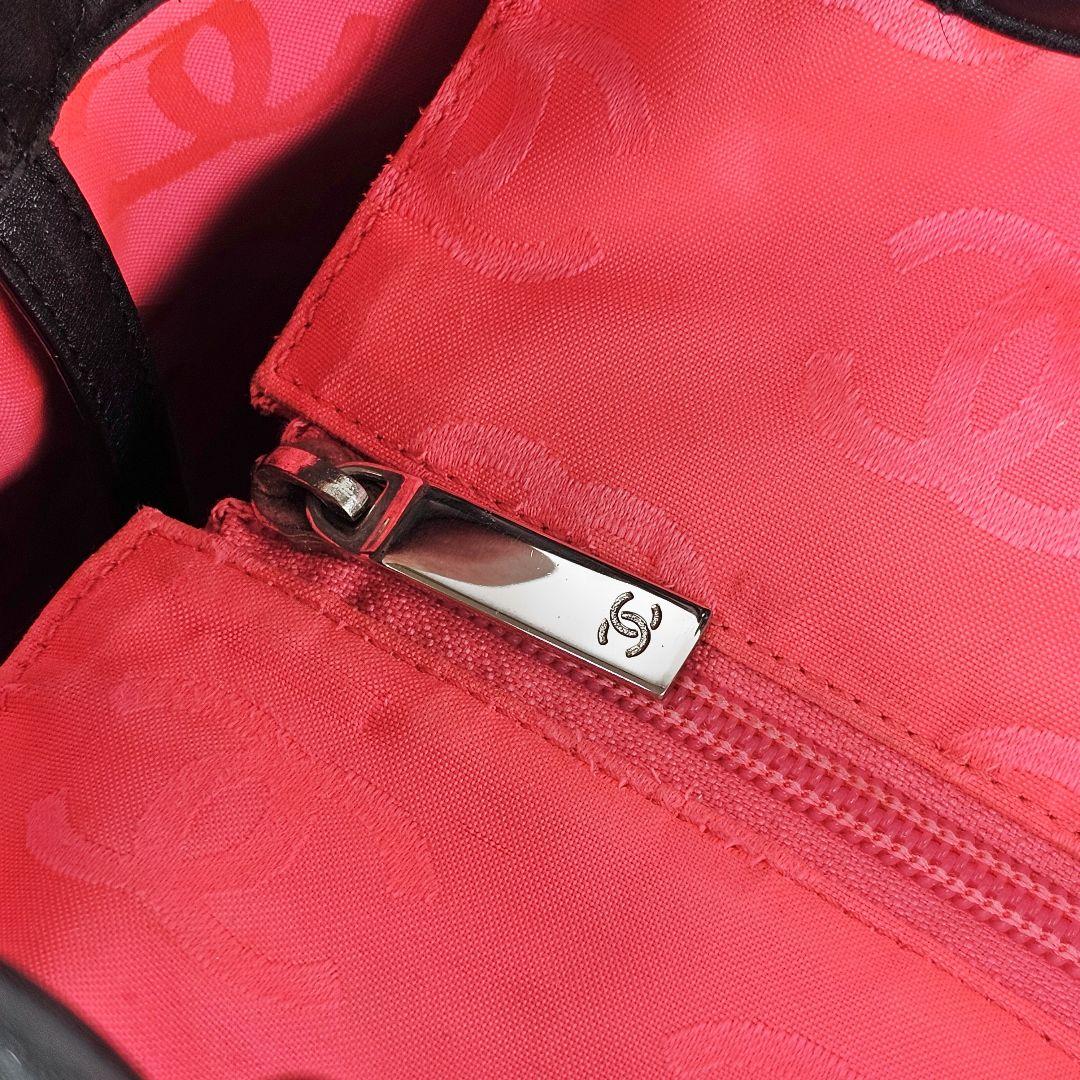 美品 シャネル CHANEL カンボンライン ラージ トートバッグ