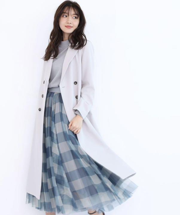 【20％オフ】新品JUSGLITTY バックボリュームダブル釦コート