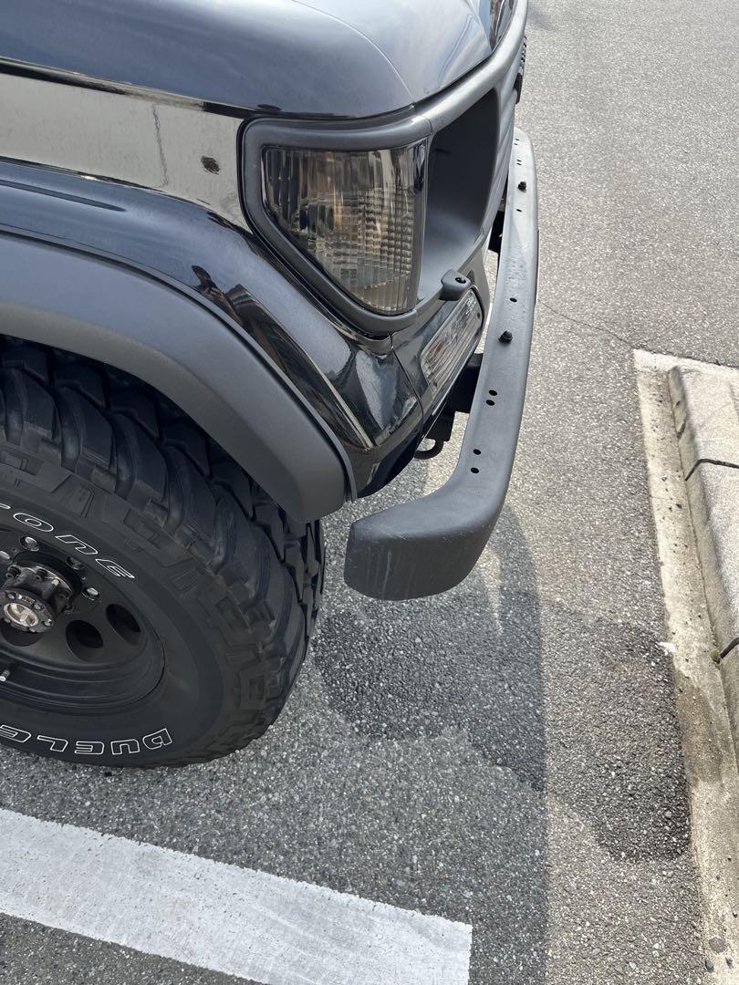 【78プラド】純正フロントバンパー チッピング塗装済み KZJ78w 78プラド】純正フロントバンパー チッピング塗装済み KZJ78w