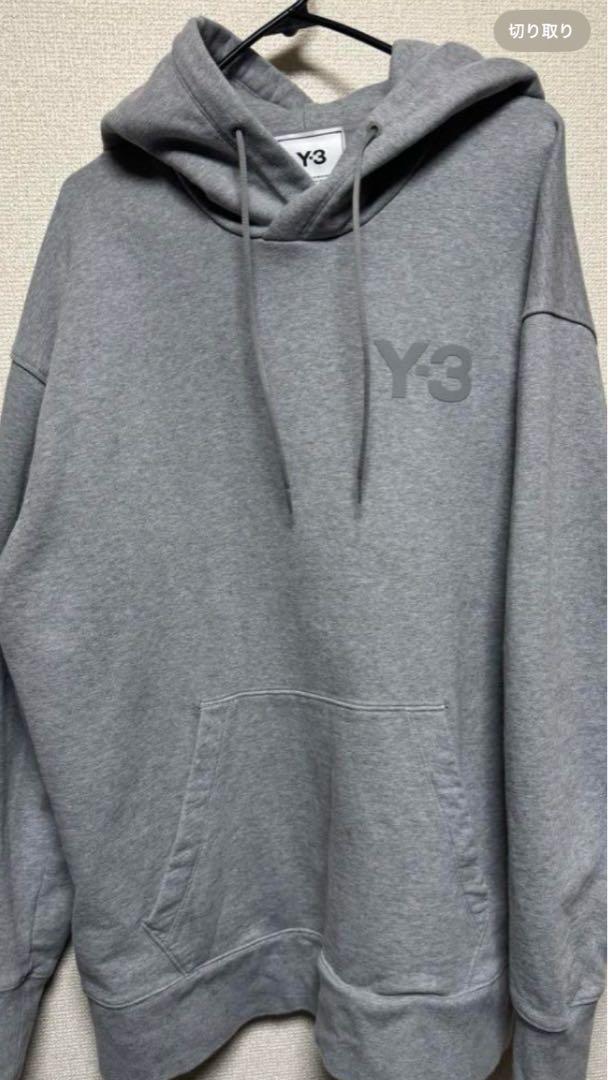 Y-3 グレー コットンパーカー　Lサイズ