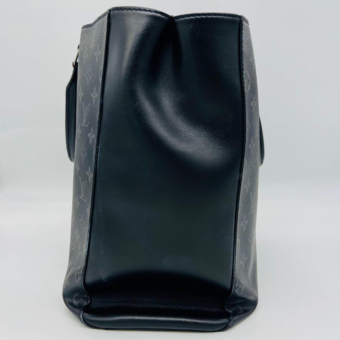 見分けやすい ルイヴィトン モノグラム エクリプス グラン サック トート ブラック レザーLOUIS VUITTON 家族