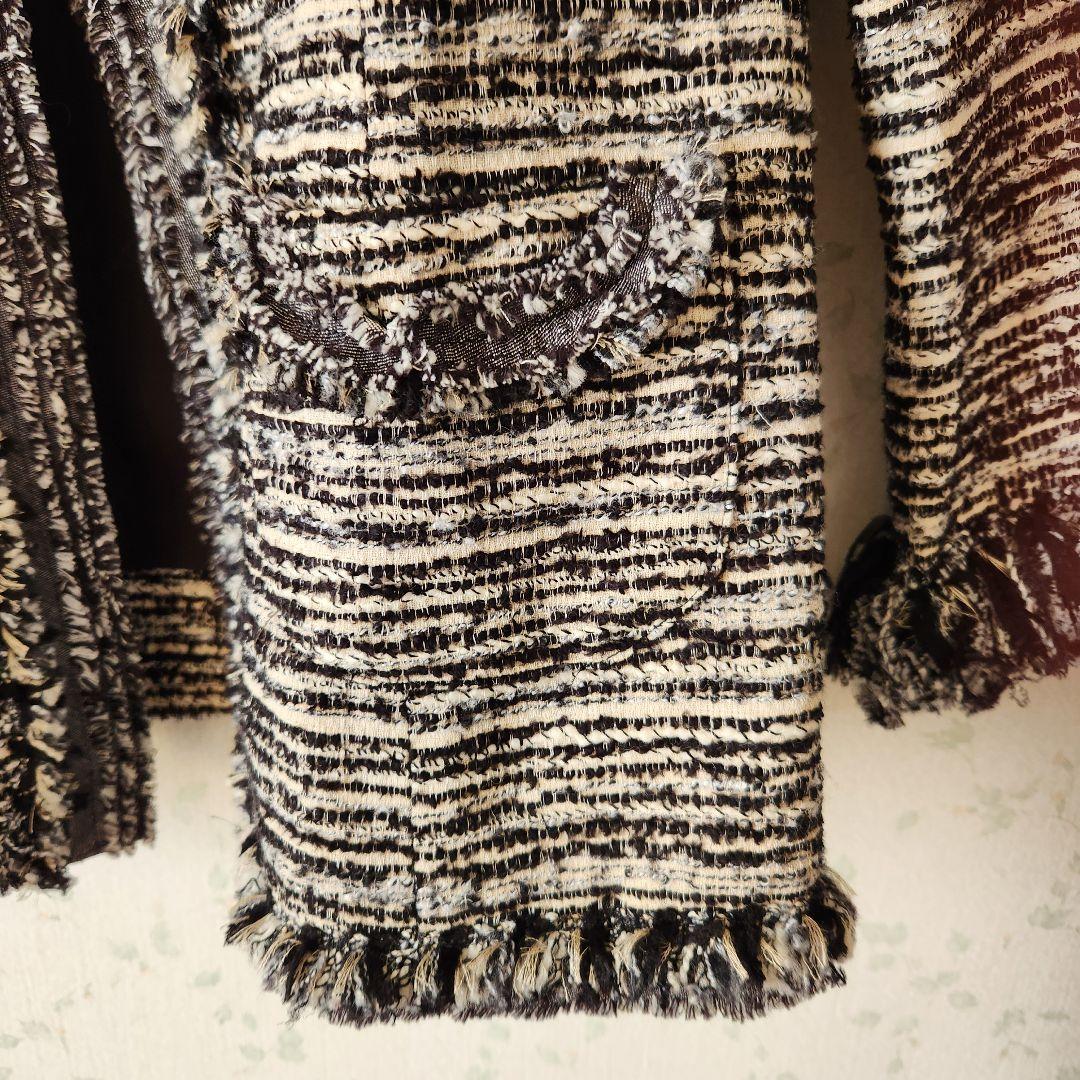 美品♥️TO BE CHIC フリンジツィードジャケット