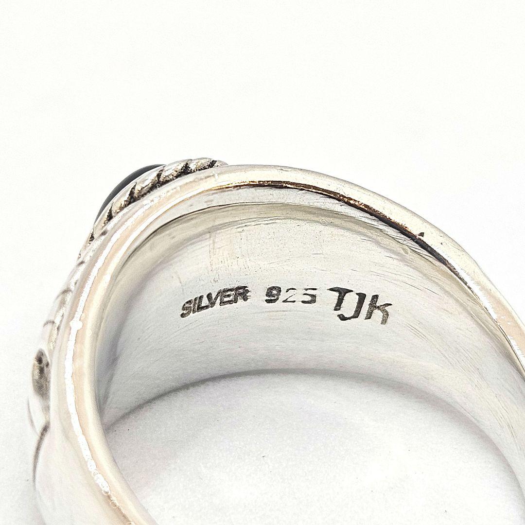 TJK　リング　指輪　サンダーバード　オニキス　天然石　925　22.5号 TJK リング 指輪 サンダーバード オニキス 天然石 925 22.5号Ω