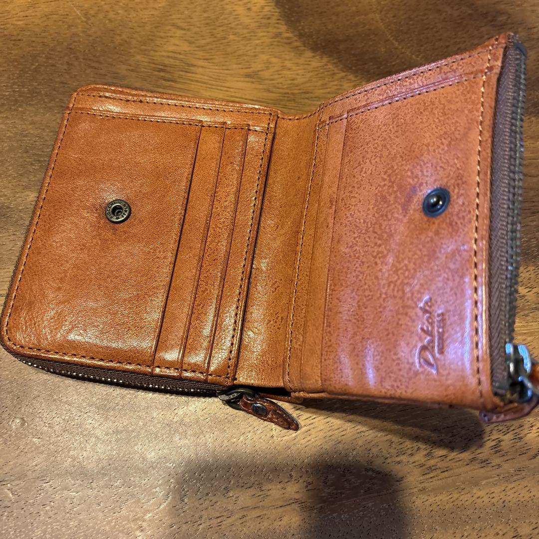 【新品】Dakota ダコタ 折り財布 クラプトン イタリア製牛革