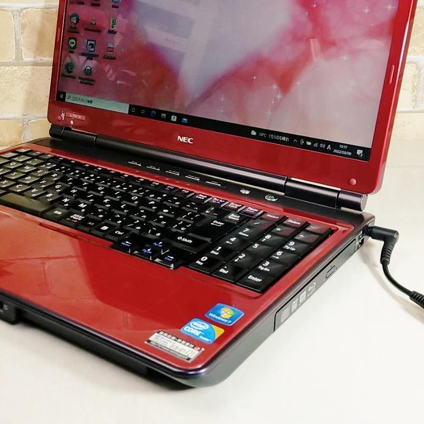 通販高評価 19高級感赤黒♥初心者向けノートパソコン♥爆速SSD✨core i5✨ブルーレイ eBOj3-m59445614079 安い格安