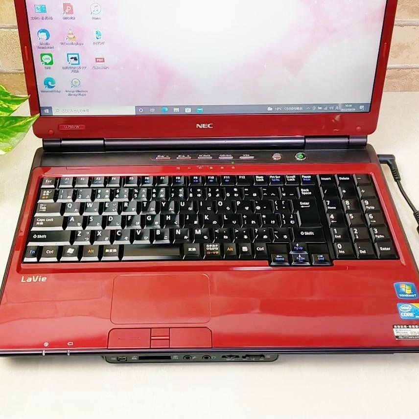 通販高評価 19高級感赤黒♥初心者向けノートパソコン♥爆速SSD✨core i5✨ブルーレイ eBOj3-m59445614079 安い格安