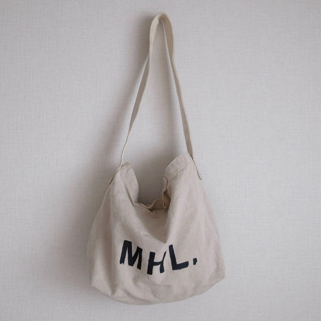 MHL. リネン 2way ショルダーバッグ ベージュ - メルカリ