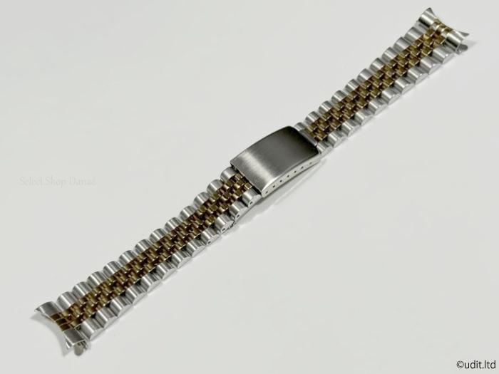 ラグ幅19mm ロレックス対応 腕時計用ジュビリーブレス コンビ