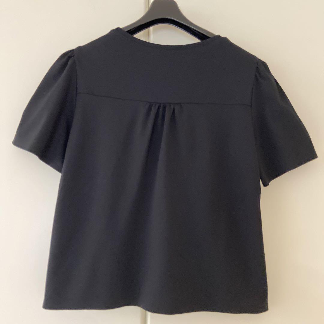 ♡極美品♡ FOXEY 希少 42 メルシャン トップス ブラック 黒