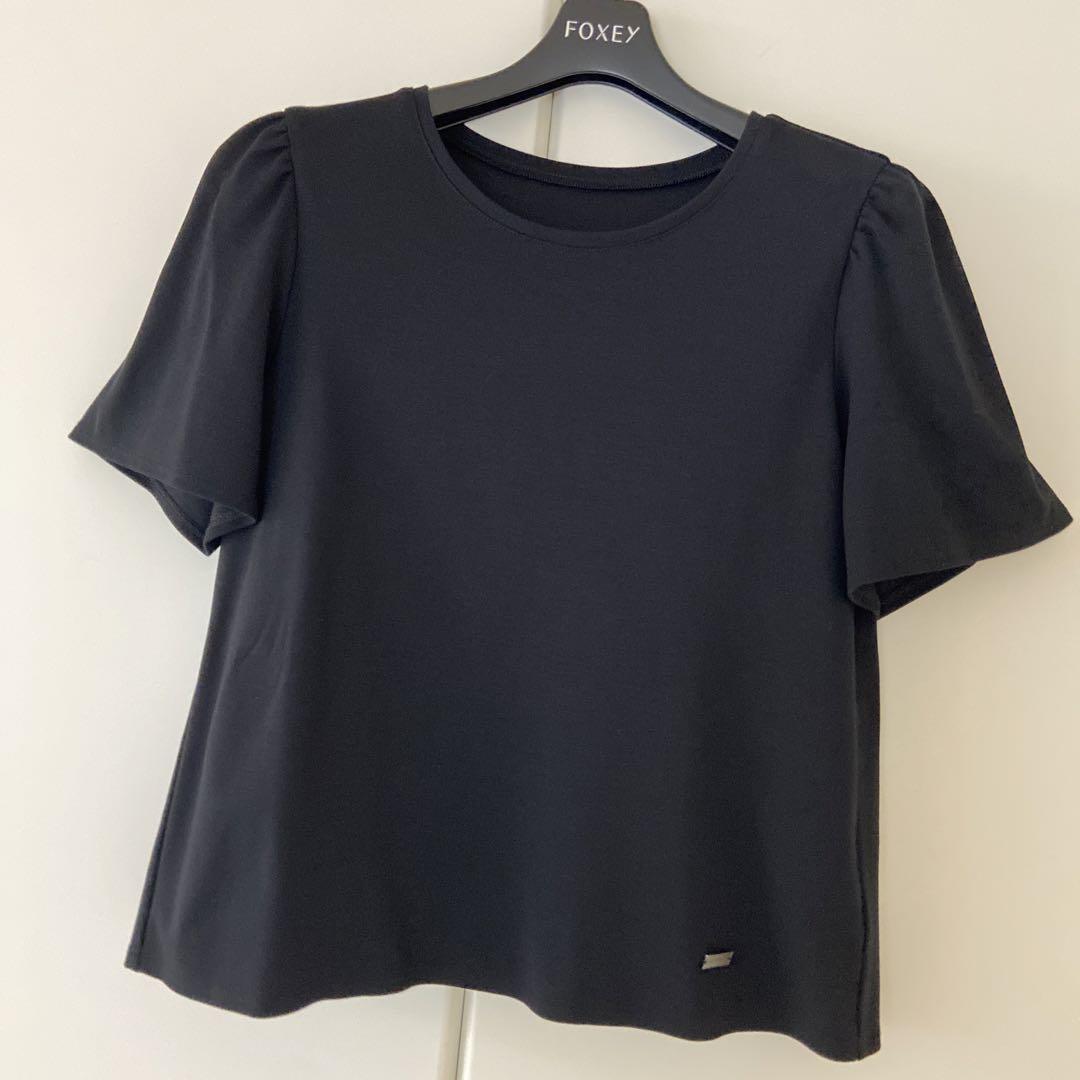 ♡極美品♡ FOXEY 希少 42 メルシャン トップス ブラック 黒