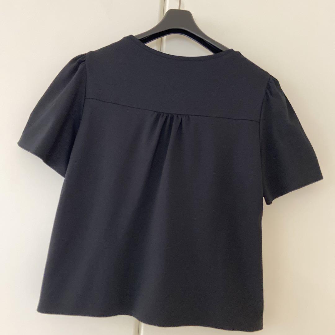 ♡極美品♡ FOXEY 希少 42 メルシャン トップス ブラック 黒