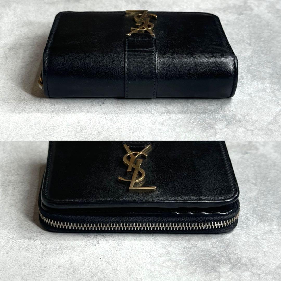 | YSLラインラージジップウォレット