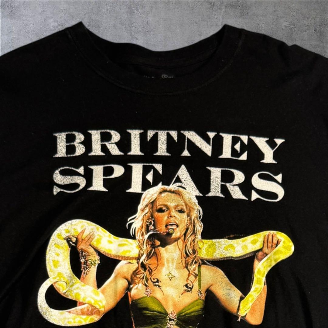 ブリトニー・スピアーズ 2021リイシュービジュアルTシャツ ブラック ブリトニー・スピアーズ 2021リイシュービジュアルTシャツ